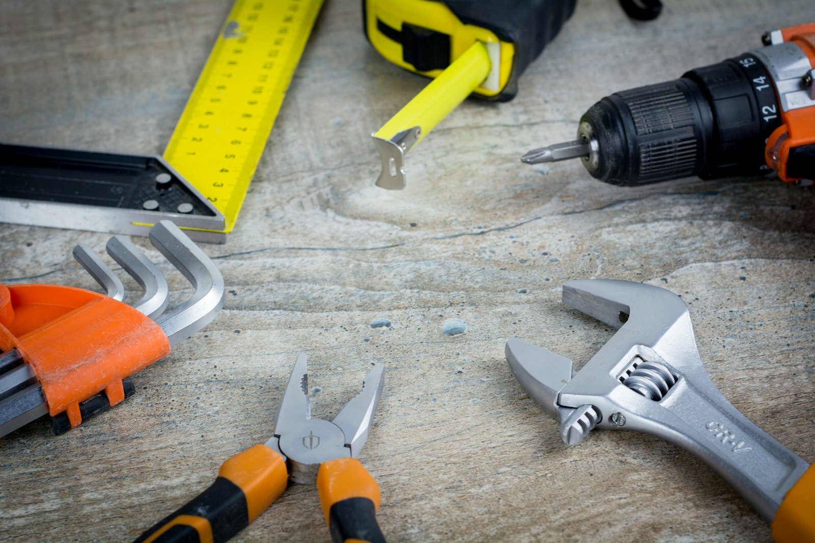 Hand tools prepared for property repairs
